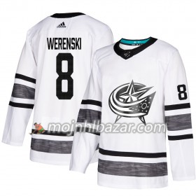 Dresovi Columbus Blue Jackets Zach Werenski 8 2019 All-Star Adidas Bijela Authentic - Muške